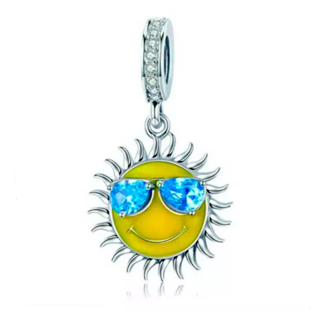 New 925 European Sun Charm Bead 21$
